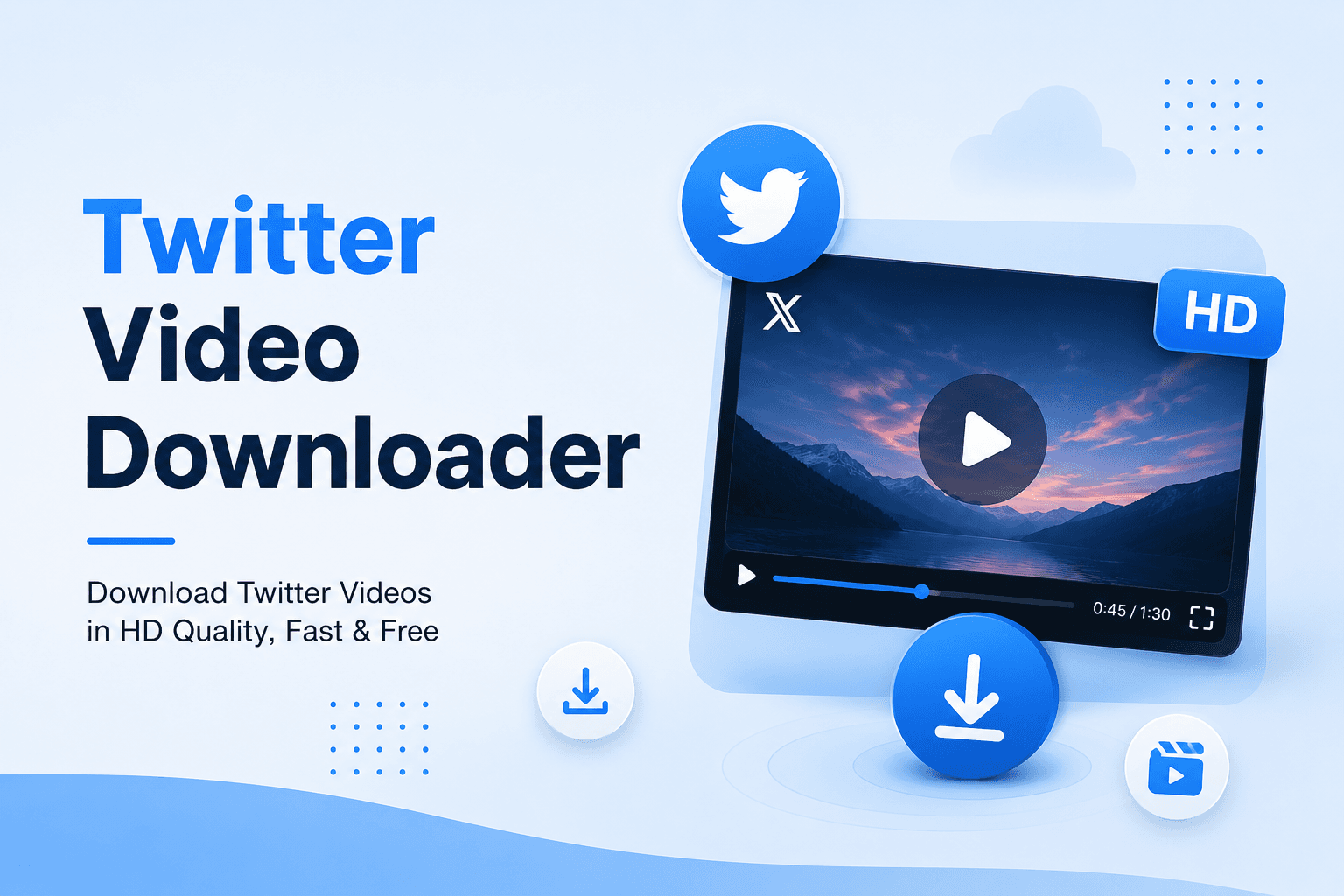 Twitter (X) video downloader — download tweets videos and GIFs in HD
